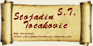 Stojadin Točaković vizit kartica
